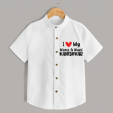 I Love My Nana And Nani Shirt | Custom Baby Shirt for Nana and Nani's Darling - WHITE - 0 - 6 Months Old (Chest 23")