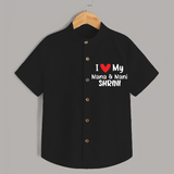 I Love My Nana And Nani Shirt | Custom Baby Shirt for Nana and Nani's Darling - BLACK - 0 - 6 Months Old (Chest 23")