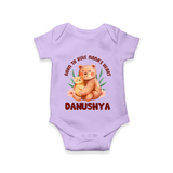 Born To Rule Nana's Heart Romper / Onesie | Personalized Baby Romper / Onesie for Nana's Little Ruler - LILAC - New Born (Chest 14")