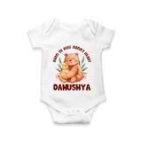 Born To Rule Nana's Heart Romper / Onesie | Personalized Baby Romper / Onesie for Nana's Little Ruler - WHITE - New Born (Chest 14")