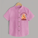Born To Rule Nana's Heart Shirt | Personalized Baby Shirt for Nana's Little Ruler - BABY PINK - 0 - 6 Months Old (Chest 23")