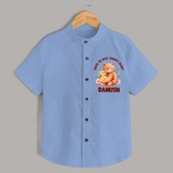 Born To Rule Nana's Heart Shirt | Personalized Baby Shirt for Nana's Little Ruler - SKY BLUE - 0 - 6 Months Old (Chest 23")
