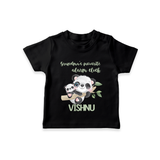 Grandma's Favourite Alarm Clock T-Shirt | Custom Baby T-Shirt for Grandma's Favorite - BLACK - 0-5 Months Old (Chest 17")