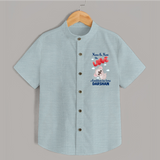 Nana Nani Ke Aankhon Ka Tara Shirt | Personalized Baby Shirt for Nana and Nani's Jewel - ARCTIC BLUE - 0 - 6 Months Old (Chest 23")