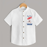 Nana Nani Ke Aankhon Ka Tara Shirt | Personalized Baby Shirt for Nana and Nani's Jewel - WHITE - 0 - 6 Months Old (Chest 23")