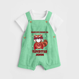 Nani Ke Ghar Ka Superstar Dungaree Set | Custom Baby Dungaree Set for Nani's Superstar - GREEN - 0 - 5 Months Old (Chest 18")