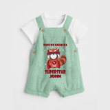 Nani Ke Ghar Ka Superstar Dungaree Set | Custom Baby Dungaree Set for Nani's Superstar - MINT GREEN - 0 - 5 Months Old (Chest 18")