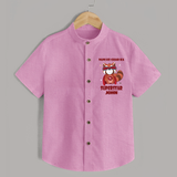 Nani Ke Ghar Ka Superstar Shirt | Custom Baby Shirt for Nani's Superstar - BABY PINK - 0 - 6 Months Old (Chest 23")