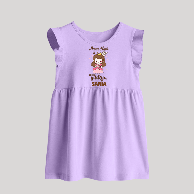 Nani Nani Ki Nanhi Gudiya Baby Frock | Custom Baby Frock for Nani and Nani's Little Princess - LILAC - 0 - 3 Months Old (Chest 17")