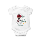 Bossy Like My Bua Romper / Onesie | Personalized Baby Romper / Onesie for Bua's Little Boss - WHITE - New Born (Chest 14")