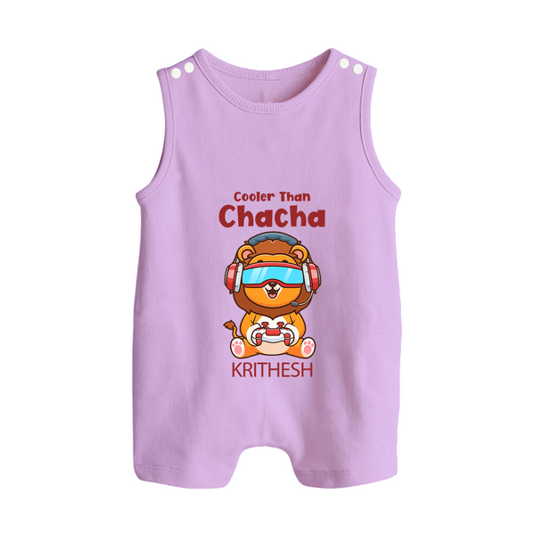 Cooler Than Chacha Romper Suit / Sleeveless Romper | Custom Baby Romper Suit / Sleeveless Romper for Chacha's Cool Kid - LILAC - 0 - 5 Months Old (Chest 18")