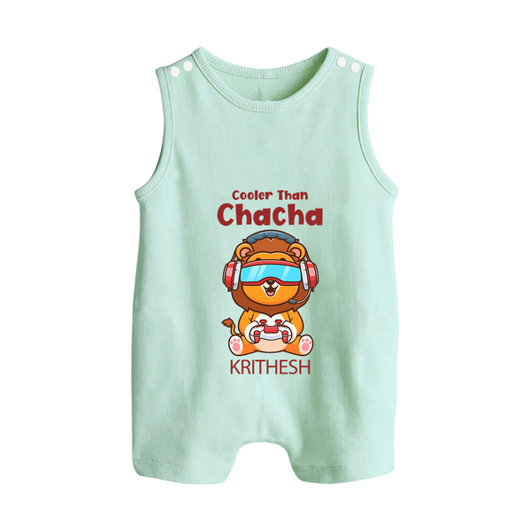 Cooler Than Chacha Romper Suit / Sleeveless Romper | Custom Baby Romper Suit / Sleeveless Romper for Chacha's Cool Kid - MINT GREEN - 0 - 5 Months Old (Chest 18")