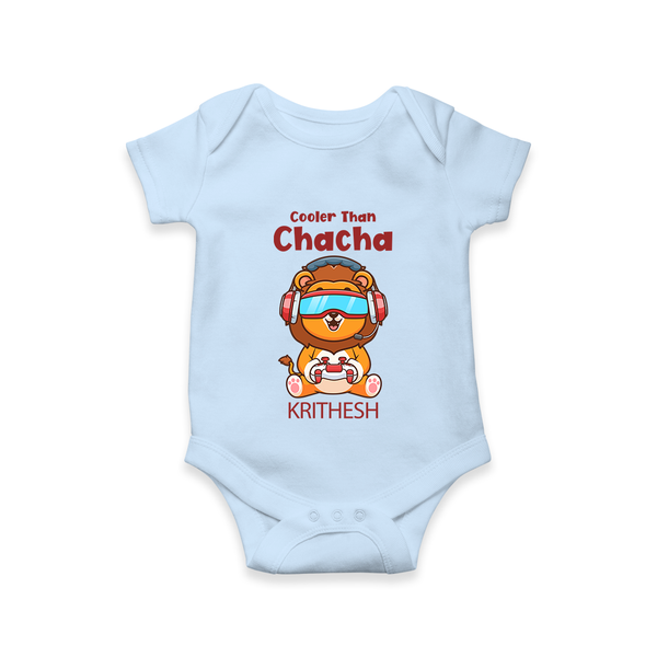 Cooler Than Chacha Romper / Onesie | Custom Baby Romper / Onesie for Chacha's Cool Kid - BABY BLUE - New Born (Chest 14")