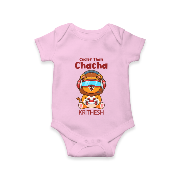 Cooler Than Chacha Romper / Onesie | Custom Baby Romper / Onesie for Chacha's Cool Kid - BABY PINK - New Born (Chest 14")