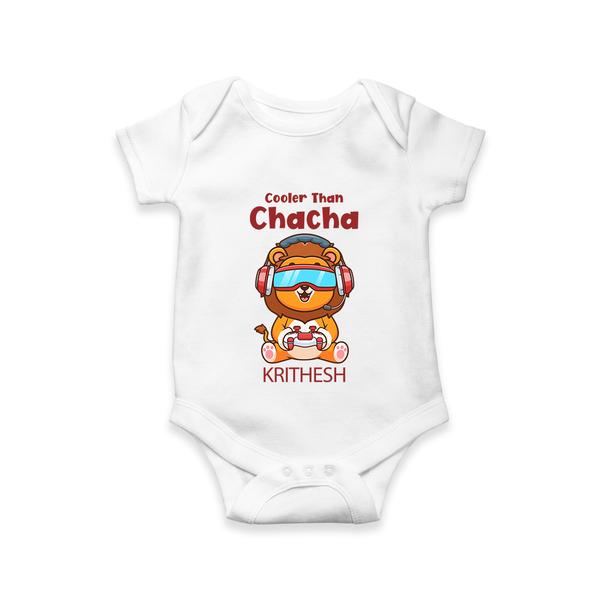 Cooler Than Chacha Romper / Onesie | Custom Baby Romper / Onesie for Chacha's Cool Kid - WHITE - New Born (Chest 14")