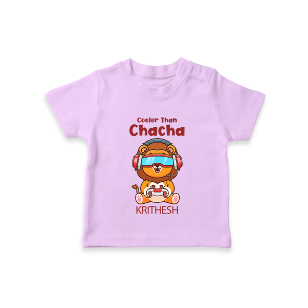 Cooler Than Chacha T-Shirt | Custom Baby T-Shirt for Chacha's Cool Kid - LILAC - 0-5 Months Old (Chest 17")