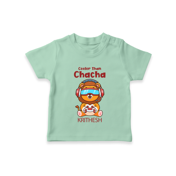 Cooler Than Chacha T-Shirt | Custom Baby T-Shirt for Chacha's Cool Kid - MINT GREEN - 0-5 Months Old (Chest 17")