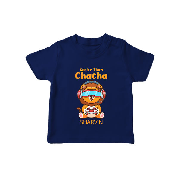 Cooler Than Chacha T-Shirt | Custom Baby T-Shirt for Chacha's Cool Kid - NAVY BLUE - 0-5 Months Old (Chest 17")
