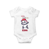 Chacha Ki Copy Style Mein Topi Romper / Onesie | Personalized Baby Romper / Onesie for Chacha's Little Copy - WHITE - New Born (Chest 14")