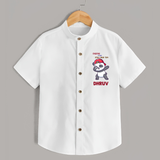 Chacha Ki Copy Style Mein Topi Shirt | Personalized Baby Shirt for Chacha's Little Copy - WHITE - 0 - 6 Months Old (Chest 23")