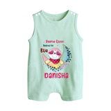 Drama Queen Trained By Bua Romper Suit / Sleeveless Romper | Custom Baby Romper Suit / Sleeveless Romper for Bua's Drama Queen - MINT GREEN - 0 - 5 Months Old (Chest 18")