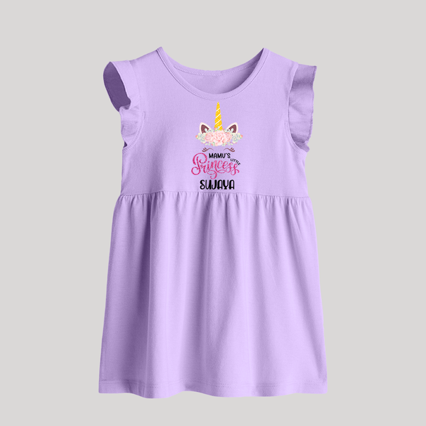 Mamu's Little Princess Baby Frock | Custom Baby Frock for Mamu's Darling - LILAC - 0 - 3 Months Old (Chest 17")