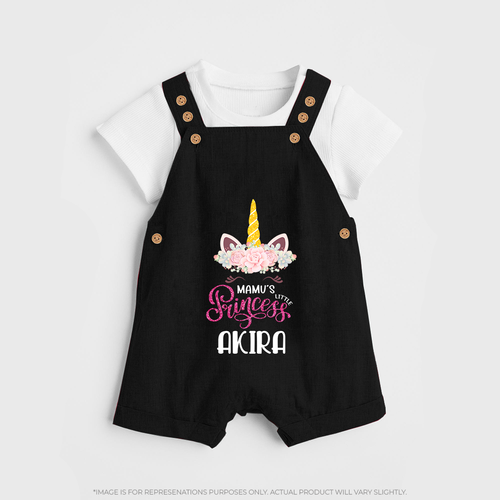 Mamu's Little Princess Dungaree Set | Custom Baby Dungaree Set for Mamu's Darling