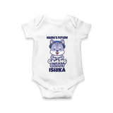 Mamu's Future Gaming Buddy Romper / Onesie | Custom Baby Romper / Onesie for Mamu's Gaming Pal - WHITE - New Born (Chest 14")