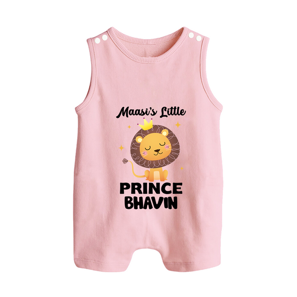 Massi's Little Prince Romper Suit / Sleeveless Romper | Custom Baby Romper Suit / Sleeveless Romper for Massi's Little Prince - BABY PINK - 0 - 5 Months Old (Chest 18")