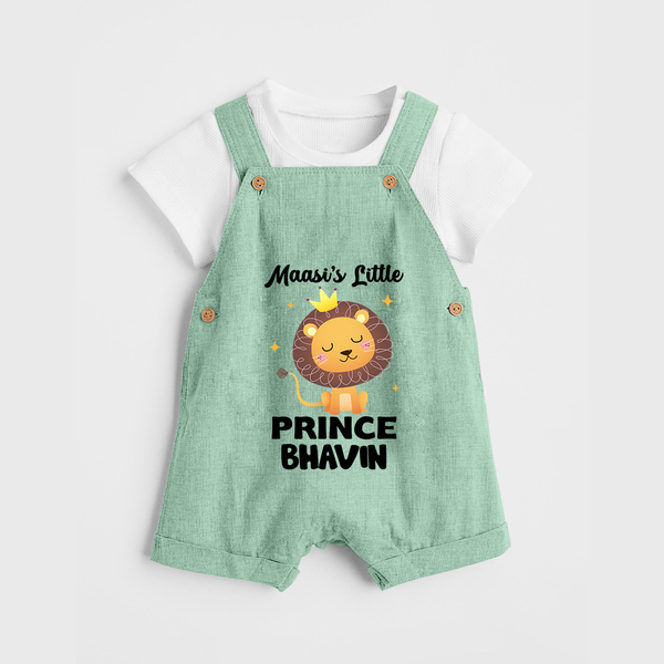 Massi's Little Prince Dungaree Set | Custom Baby Dungaree Set for Massi's Little Prince - MINT GREEN - 0 - 5 Months Old (Chest 18")