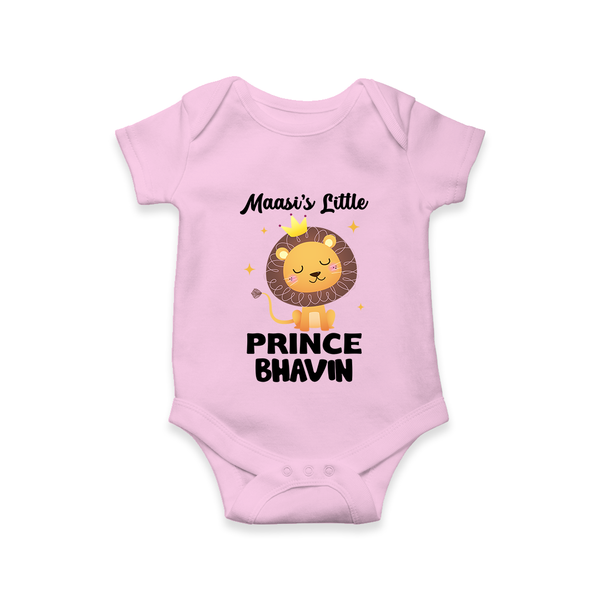 Massi's Little Prince Romper / Onesie | Custom Baby Romper / Onesie for Massi's Little Prince - BABY PINK - New Born (Chest 14")