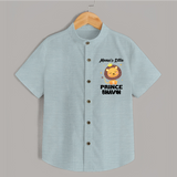 Massi's Little Prince Shirt | Custom Baby Shirt for Massi's Little Prince - ARCTIC BLUE - 0 - 6 Months Old (Chest 23")