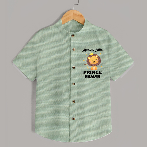 Massi's Little Prince Shirt | Custom Baby Shirt for Massi's Little Prince - MINT GREEN - 0 - 6 Months Old (Chest 23")