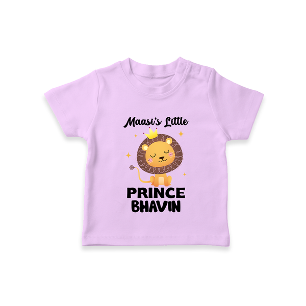 Massi's Little Prince T-Shirt | Custom Baby T-Shirt for Massi's Little Prince - LILAC - 0-5 Months Old (Chest 17")