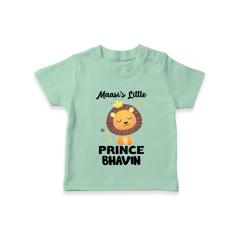 Massi's Little Prince T-Shirt | Custom Baby T-Shirt for Massi's Little Prince - MINT GREEN - 0-5 Months Old (Chest 17")