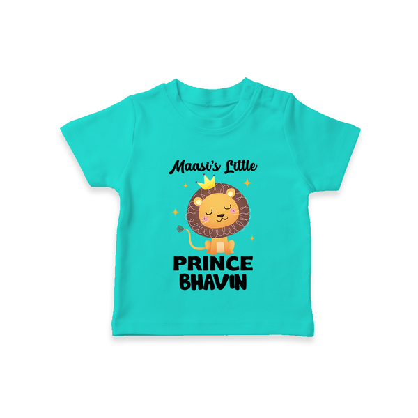 Massi's Little Prince T-Shirt | Custom Baby T-Shirt for Massi's Little Prince - TEAL - 0-5 Months Old (Chest 17")