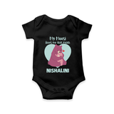 My Massi Loves Me This Much Romper / Onesie | Personalized Baby Romper / Onesie for Massi's Little Darling - BLACK - New Born (Chest 14")