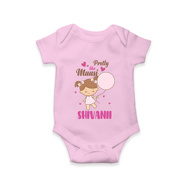 Pretty Like Massi Romper / Onesie | Custom Baby Romper / Onesie for Massi's Pretty One - BABY PINK - New Born (Chest 14")