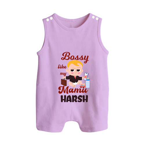 Bossy Like My Mamu Romper Suit / Sleeveless Romper | Personalized Baby Romper Suit / Sleeveless Romper for Mamu's Little Boss