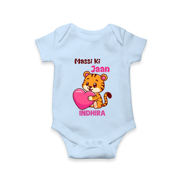 Massi Ki Jaan Romper / Onesie | Custom Baby Romper / Onesie for Massi's Heart - BABY BLUE - New Born (Chest 14")