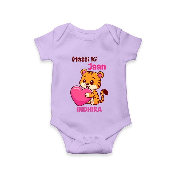 Massi Ki Jaan Romper / Onesie | Custom Baby Romper / Onesie for Massi's Heart - LILAC - New Born (Chest 14")
