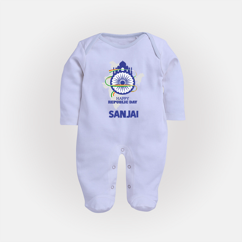 Happy Republic Day Customized Baby Fullbody Suit