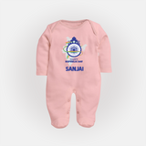 Happy Republic Day Customized Baby Fullbody Suit - BABY PINK - New Born (Chest 7.5")