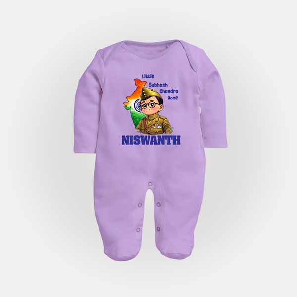 Little Subhash Chandra Bose Customized Baby Fullbody Suit