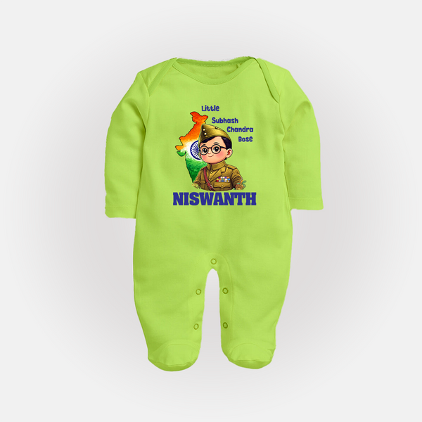 Little Subhash Chandra Bose Customized Baby Fullbody Suit