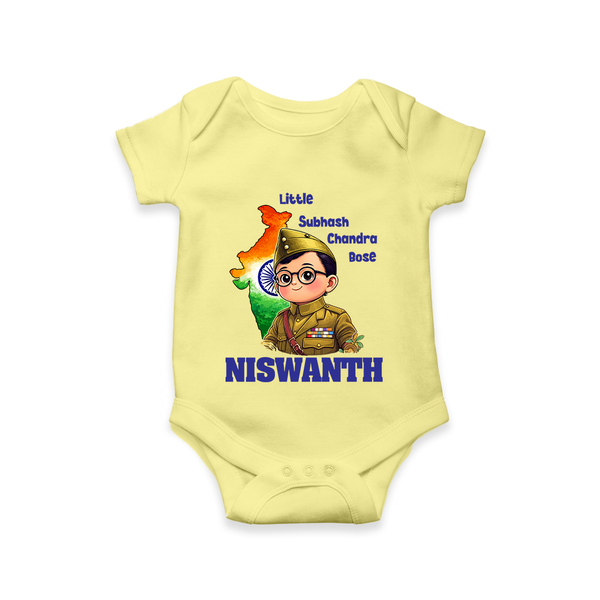 Little Subhash Chandra Bose Personalised Baby Romper