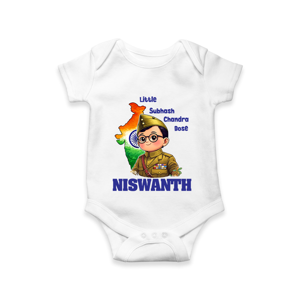 Little Subhash Chandra Bose Personalised Baby Romper