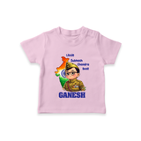 Little Subhash Chandra Bose Personalized Kid T-shirt - BABY PINK - 0-5 Months Old (Chest 17")