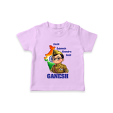 Little Subhash Chandra Bose Personalized Kid T-shirt - LILAC - 0-5 Months Old (Chest 17")