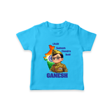 Little Subhash Chandra Bose Personalized Kid T-shirt - SKY BLUE - 0-5 Months Old (Chest 17")